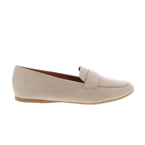 Miz Mooz Ken Womens Beige Leather Slip On Loafers & Slip Ons Casual Shoes