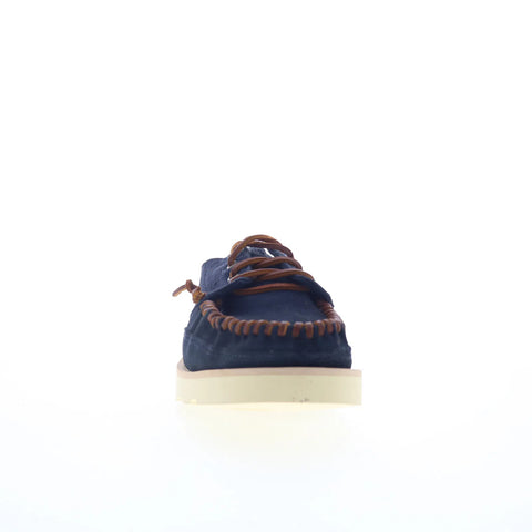 Sebago Keuka 70015R0-H13 Mens Blue Suede Loafers & Slip Ons Boat Shoes 