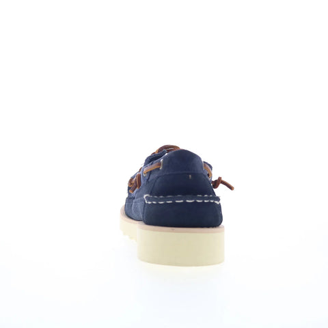 Sebago Keuka 70015R0-H13 Mens Blue Suede Loafers & Slip Ons Boat Shoes 