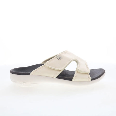 Spenco Kholo Camo SP1145CRM Womens Beige Wide Synthetic Slides Sandals Shoes