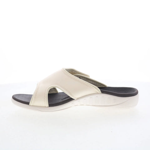 Spenco Kholo Camo SP1145CRM Womens Beige Wide Synthetic Slides Sandals Shoes