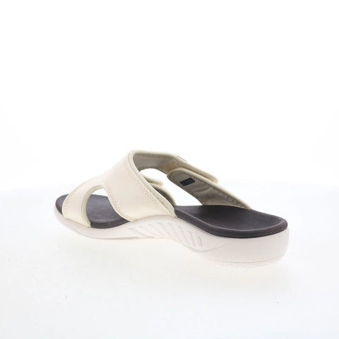 Spenco Kholo Camo SP1145CRM Womens Beige Wide Synthetic Slides Sandals Shoes