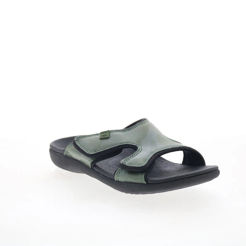 Spenco Kholo Camo SP1145DGR Womens Green Synthetic Slides Sandals Shoes