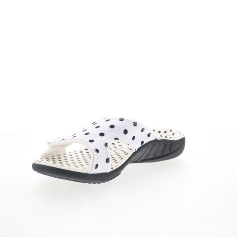 Spenco Kholo Dot SP1135WHT Womens White Synthetic Slides Sandals Shoes