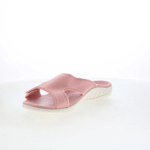 Spenco Kholo Inspire SP1017BSH Womens Pink Wide Canvas Slides Sandals Shoes