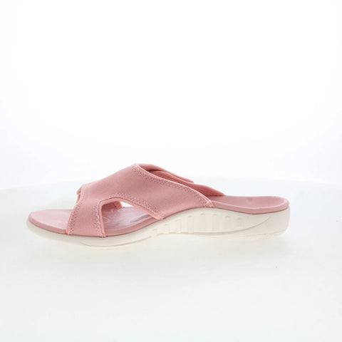 Spenco Kholo Inspire SP1017BSH Womens Pink Wide Canvas Slides Sandals Shoes
