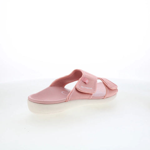 Spenco Kholo Inspire SP1017BSH Womens Pink Wide Canvas Slides Sandals Shoes