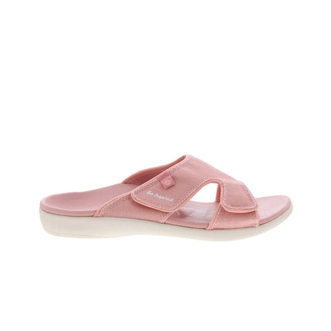 Spenco Kholo Inspire SP1017BSH Womens Pink Wide Canvas Slides Sandals Shoes