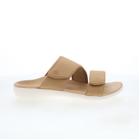 Spenco Kholo Nuevo SP1064CMP Womens Brown Synthetic Slides Sandals Shoes