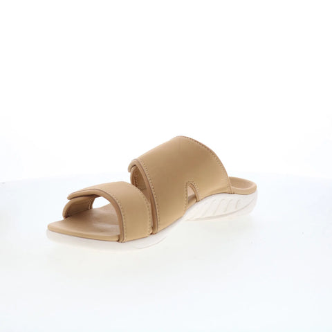 Spenco Kholo Nuevo SP1064CMP Womens Brown Wide Slides Sandals Shoes