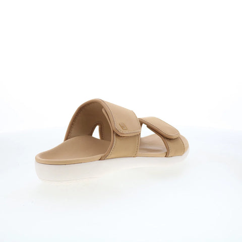 Spenco Kholo Nuevo SP1064CMP Womens Brown Wide Slides Sandals Shoes