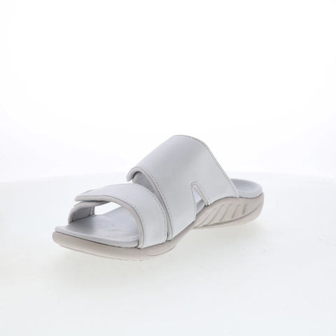 Spenco Kholo Nuevo SP1064GGR Womens Gray Wide Synthetic Slides Sandals Shoes