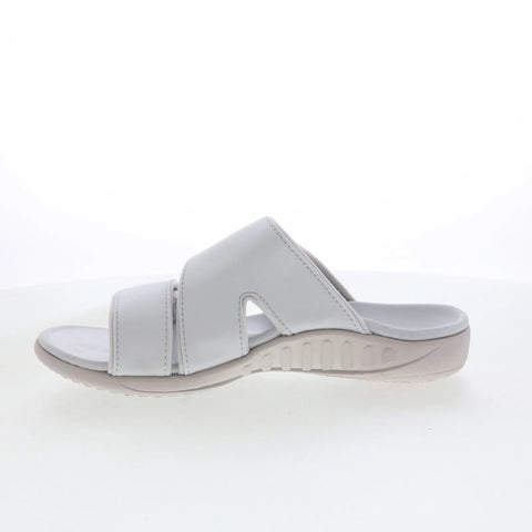 Spenco Kholo Nuevo SP1064GGR Womens Gray Wide Synthetic Slides Sandals Shoes