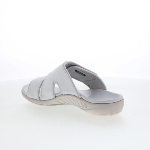Spenco Kholo Nuevo SP1064GGR Womens Gray Wide Synthetic Slides Sandals Shoes