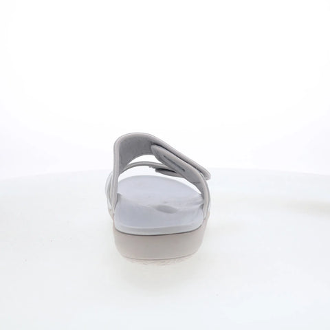 Spenco Kholo Nuevo SP1064GGR Womens Gray Wide Synthetic Slides Sandals Shoes