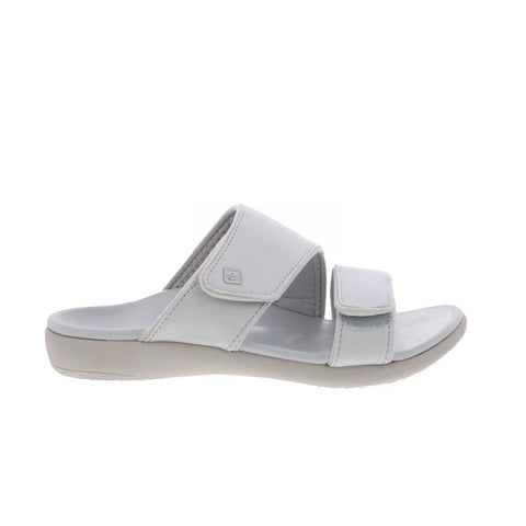 Spenco Kholo Nuevo SP1064GGR Womens Gray Wide Synthetic Slides Sandals Shoes
