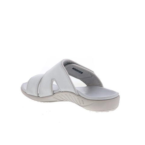 Spenco Kholo Nuevo SP1064GGR Womens Gray Wide Synthetic Slides Sandals Shoes