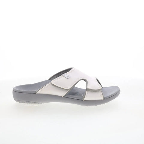 Spenco Kholo SP1145WHT Womens White Synthetic Slip On Slides Sandals Shoes