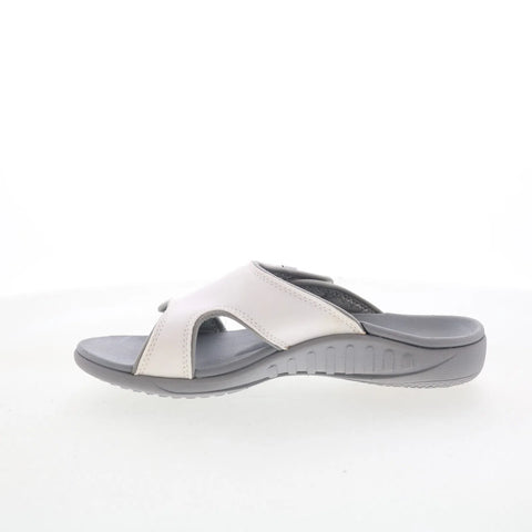 Spenco Kholo SP1145WHT Womens White Synthetic Slip On Slides Sandals Shoes