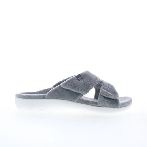 Spenco Kholo Visa Slipper SP1052CHR Womens Gray Slides Sandals Shoes