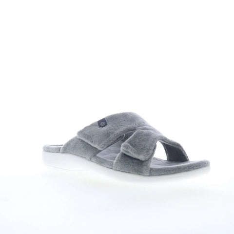 Spenco Kholo Visa Slipper SP1052CHR Womens Gray Slides Sandals Shoes