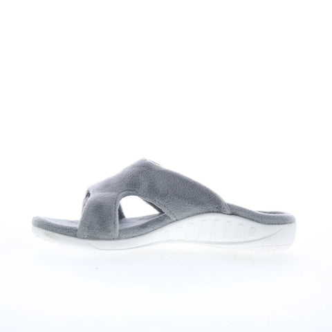 Spenco Kholo Visa Slipper SP1052CHR Womens Gray Slides Sandals Shoes