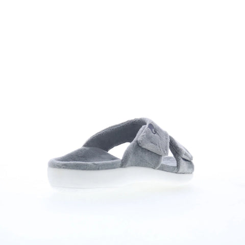 Spenco Kholo Visa Slipper SP1052CHR Womens Gray Slides Sandals Shoes