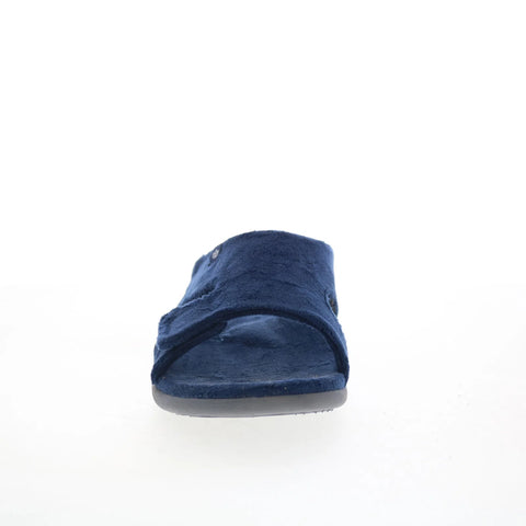 Spenco Kholo Visa Slipper SP1052NVY Womens Blue Strap Slides Sandals Shoes