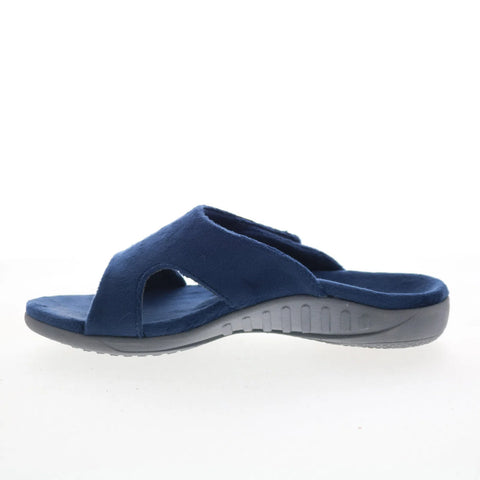 Spenco Kholo Visa Slipper SP1052NVY Womens Blue Strap Slides Sandals Shoes