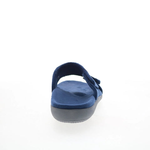 Spenco Kholo Visa Slipper SP1052NVY Womens Blue Strap Slides Sandals Shoes