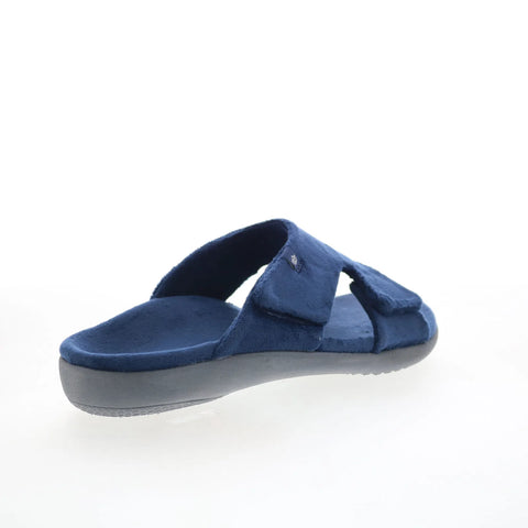 Spenco Kholo Visa Slipper SP1052NVY Womens Blue Strap Slides Sandals Shoes