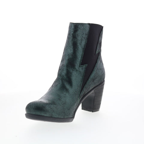 Fly London Kimi KIMI979FLY-002 Womens Green Leather Ankle & Booties Boots