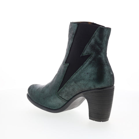 Fly London Kimi KIMI979FLY-002 Womens Green Leather Ankle & Booties Boots