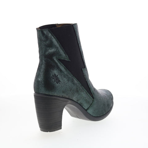 Fly London Kimi KIMI979FLY-002 Womens Green Leather Ankle & Booties Boots