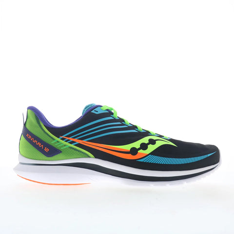 Saucony Kinvara 12 S20619-25 Mens Black Mesh Lace Up Athletic Running Shoes
