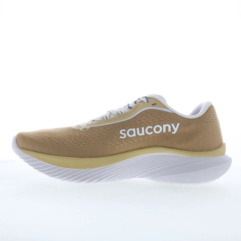 Saucony Kinvara 15 S10967-250 Womens Gold Mesh Lace Up Athletic Running Shoes