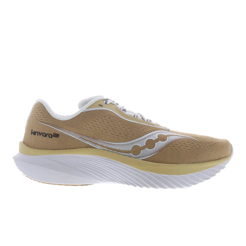 Saucony Kinvara 15 S10967-250 Womens Gold Mesh Lace Up Athletic Running Shoes