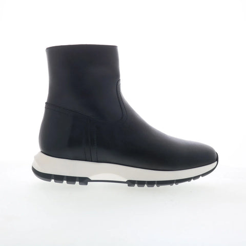 Aquatalia Kit TW5KITA0 Womens Black Leather Zipper Ankle & Booties Boots