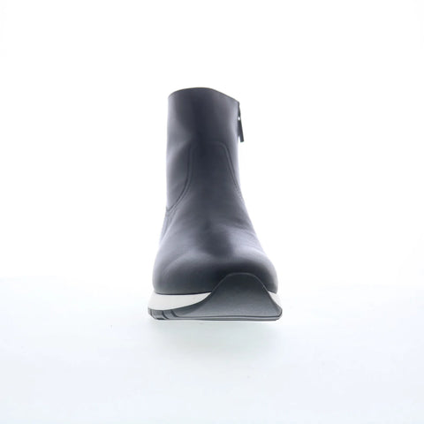 Aquatalia Kit TW5KITA0 Womens Black Leather Zipper Ankle & Booties Boots