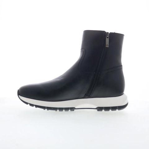 Aquatalia Kit TW5KITA0 Womens Black Leather Zipper Ankle & Booties Boots
