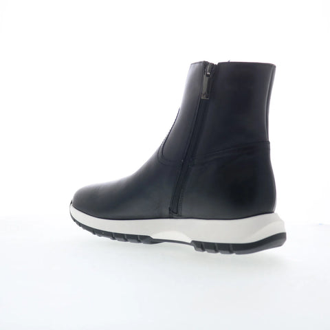 Aquatalia Kit TW5KITA0 Womens Black Leather Zipper Ankle & Booties Boots