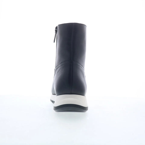 Aquatalia Kit TW5KITA0 Womens Black Leather Zipper Ankle & Booties Boots