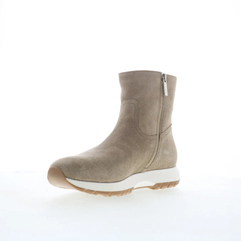 Aquatalia Kit TW5KITO1 Womens Beige Suede Slip On Ankle & Booties Boots