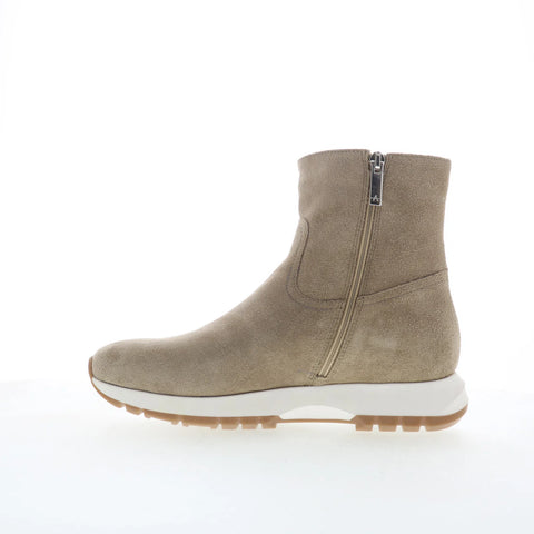Aquatalia Kit TW5KITO1 Womens Beige Suede Slip On Ankle & Booties Boots