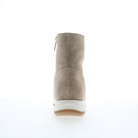 Aquatalia Kit TW5KITO1 Womens Beige Suede Slip On Ankle & Booties Boots