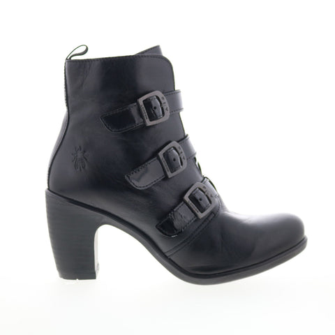 Fly London Klea KLEA012FLY-000 Womens Black Leather Ankle & Booties Boots