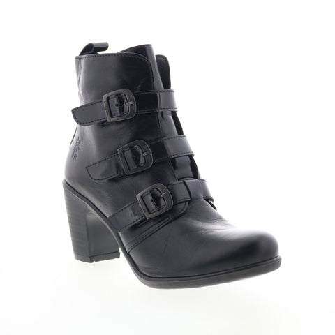 Fly London Klea KLEA012FLY-000 Womens Black Leather Ankle & Booties Boots