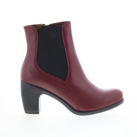 Fly London Koll KOLL148FLY-005 Womens Burgundy Leather Ankle & Booties Boots