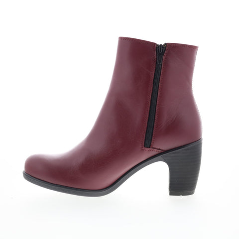Fly London Koll KOLL148FLY-005 Womens Burgundy Leather Ankle & Booties Boots