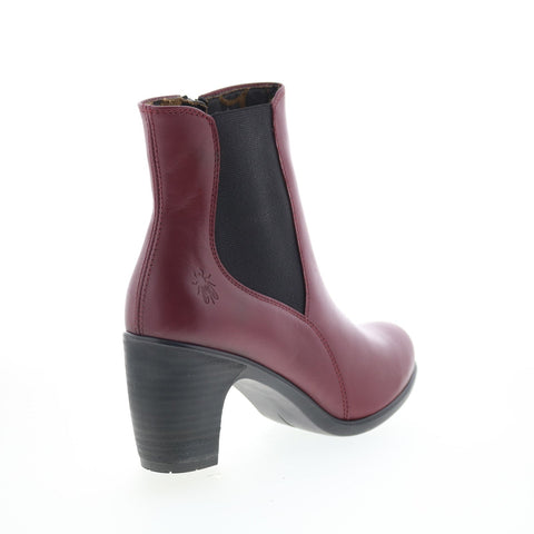 Fly London Koll KOLL148FLY-005 Womens Burgundy Leather Ankle & Booties Boots